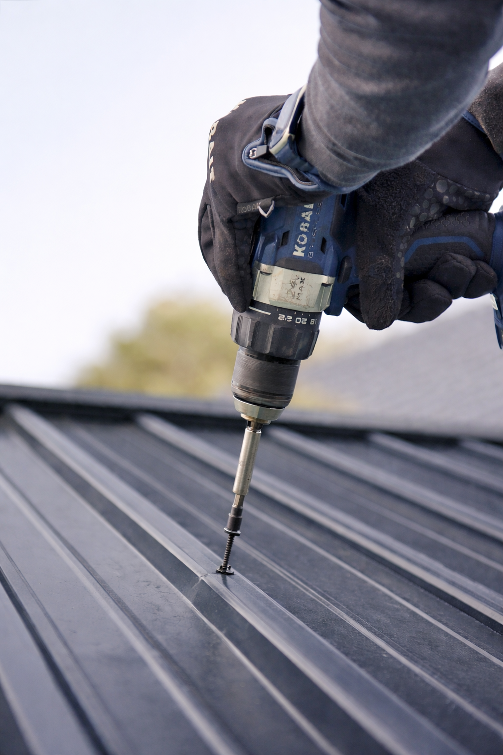 Exterior roof drilling